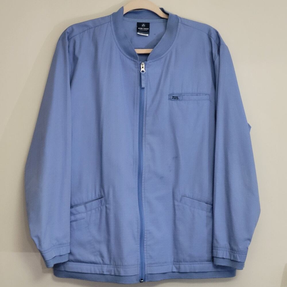 Workforce Women's XL Zip-up Scrub Jacket